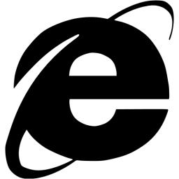 Internet Explorer Icon Black Internet Explorer Icon Black
