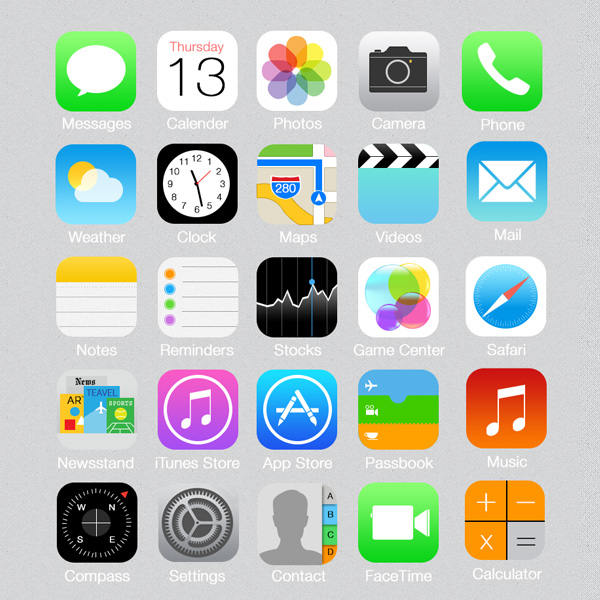 iOS 7 Icons