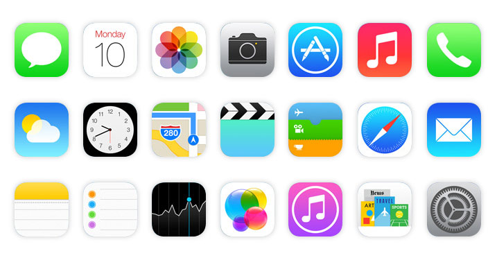 iOS 7 iPad App Icons