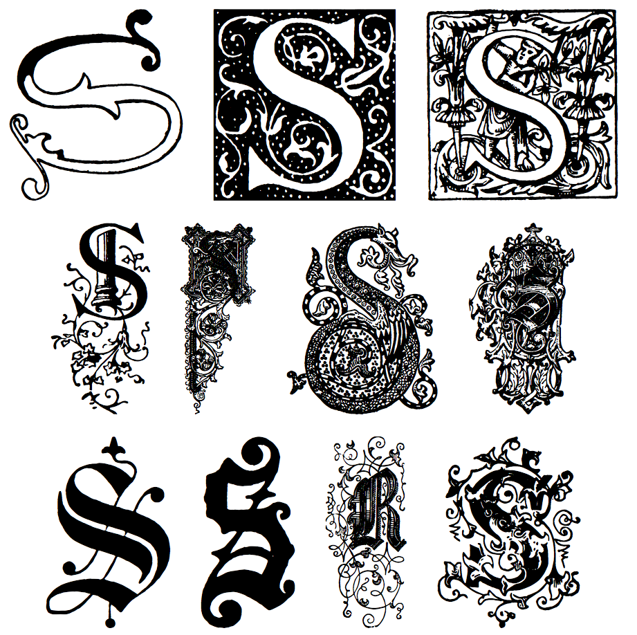 16 Letter S Fonts Images