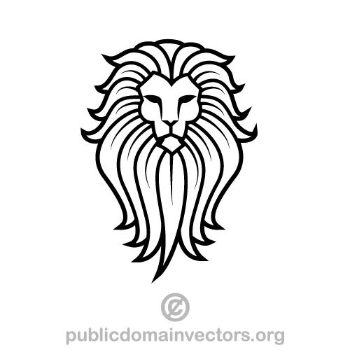 Lion Head Vector Art