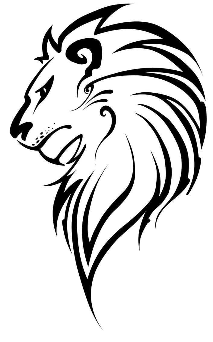 Lion Line Drawing Vector