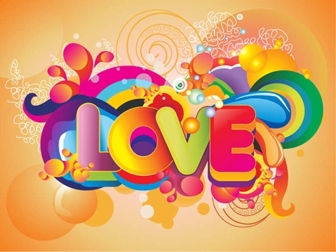 Love Vector Art Colorful