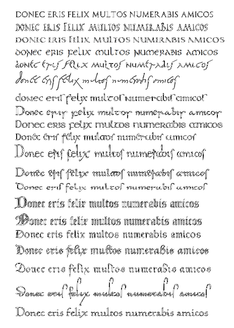 Medieval Latin Font Medieval Latin Font