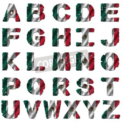 Mexico Mexican Flag Font