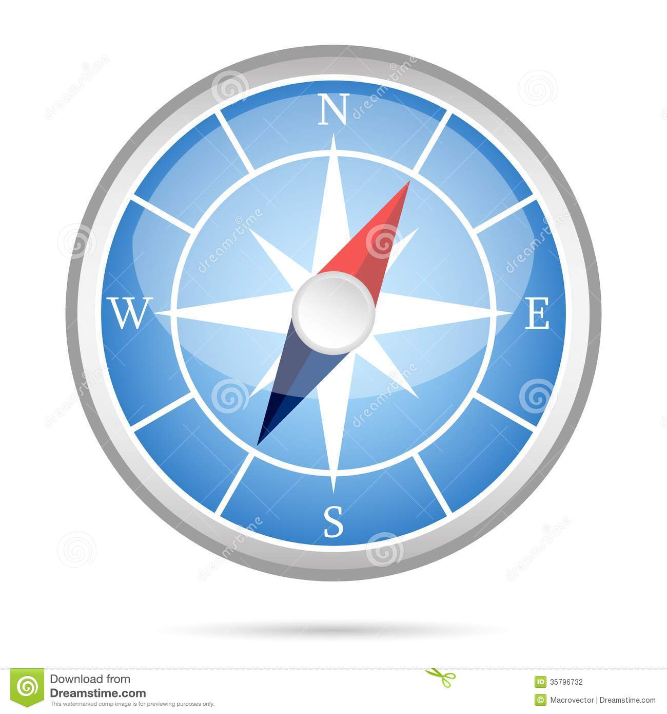 Modern Compass Icon