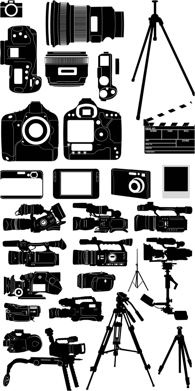 Movie Camera Vector Art Free