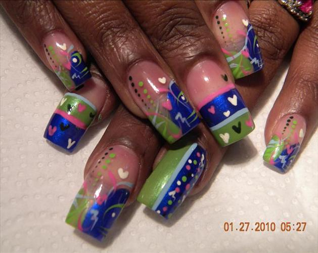 Nail Art Designs with Rhinestones