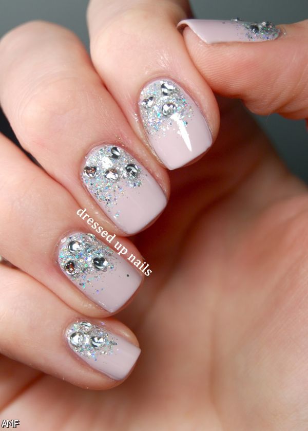 Nail Art with Rhinestones