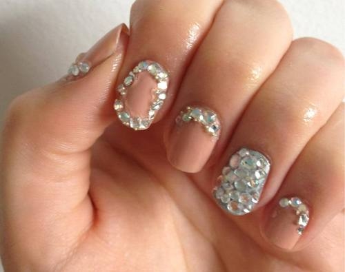 Nail Designs with Rhinestones