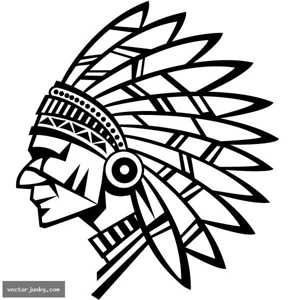 Native American Indian Chief Vector