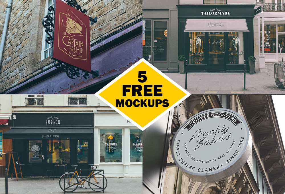 Outdoor Sign Mockup PSD Outdoor Sign Mockup PSD
