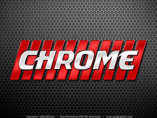 Photoshop Chrome Letters