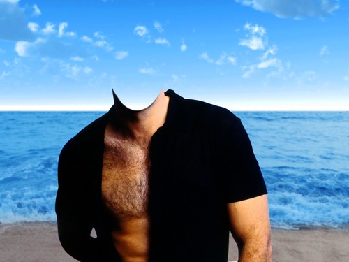 Photoshop Man On Beach Photoshop Man On Beach