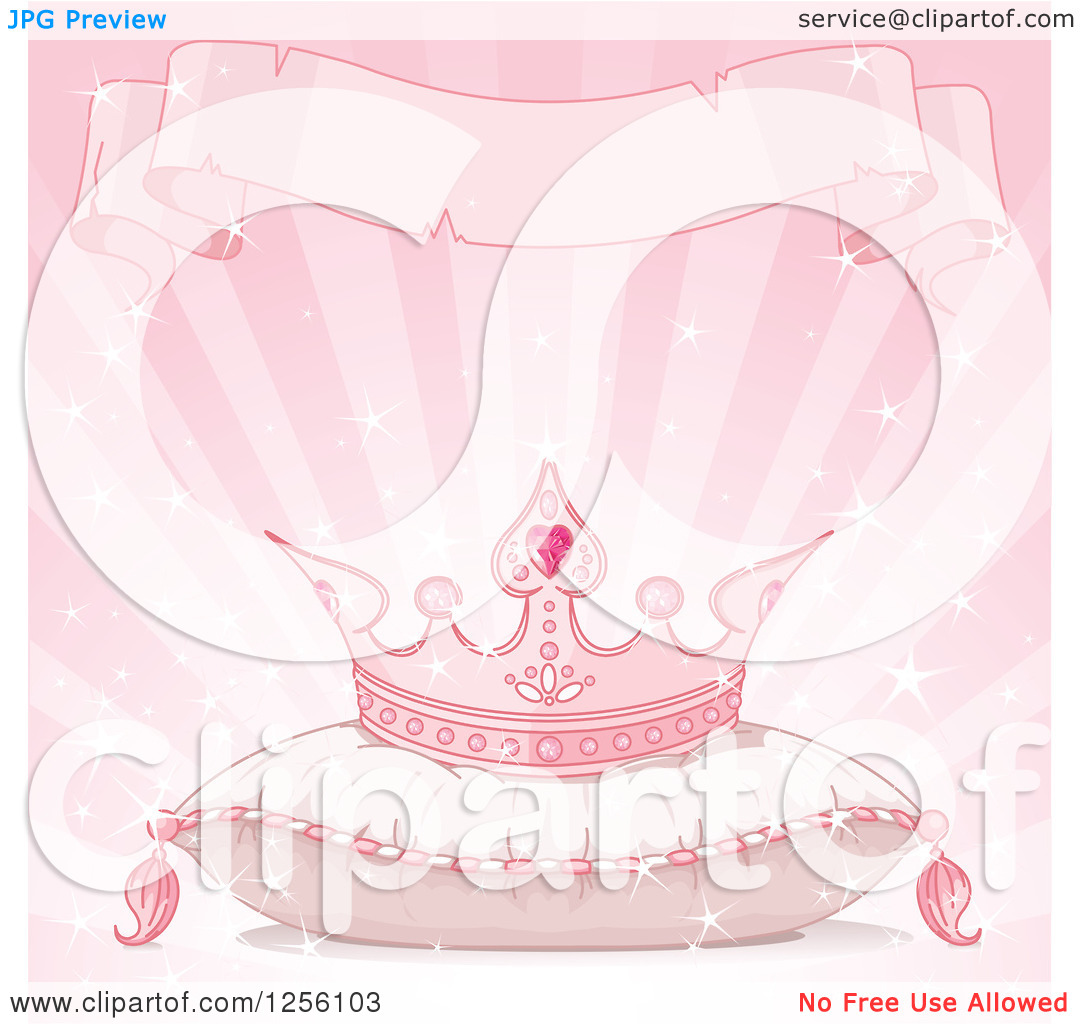 Pink Princess Pillow Clip Art Free