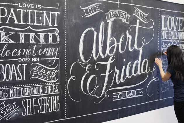 Pretty Chalkboard Writing