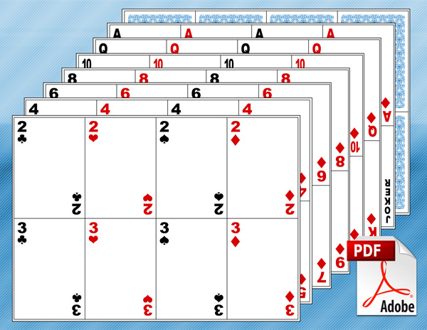 Printable Blank Playing Cards Template Printable Blank Playing Cards Template