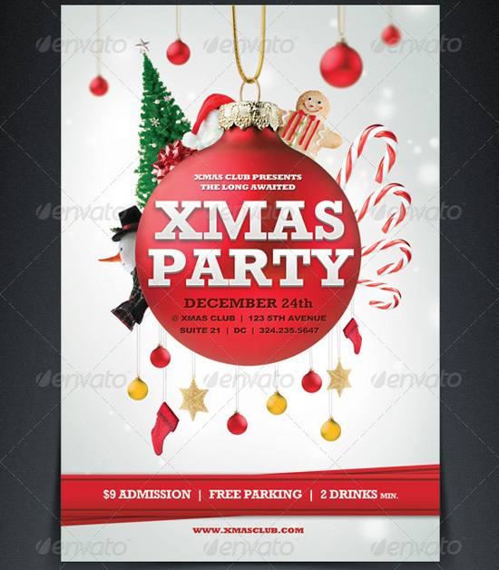 18 Free Christmas Flyer Design Templates Images