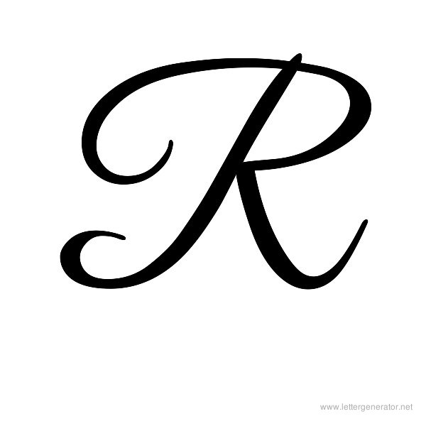 Printable Cursive Letter R