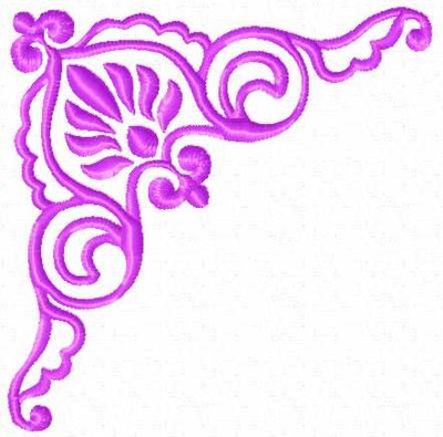 Purple Corner Border Designs