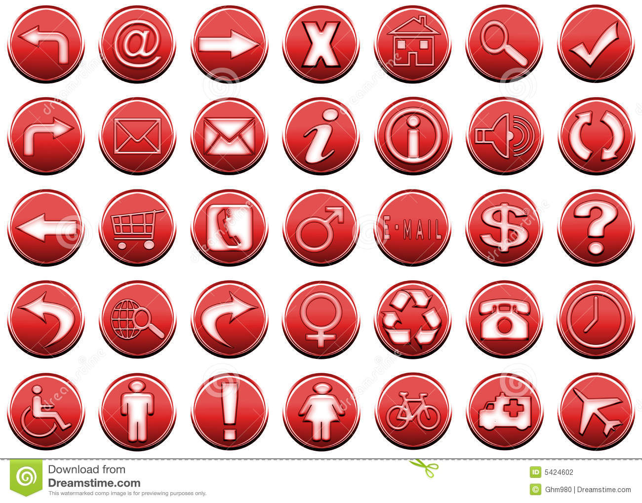 8 Settings Icon And Red Images