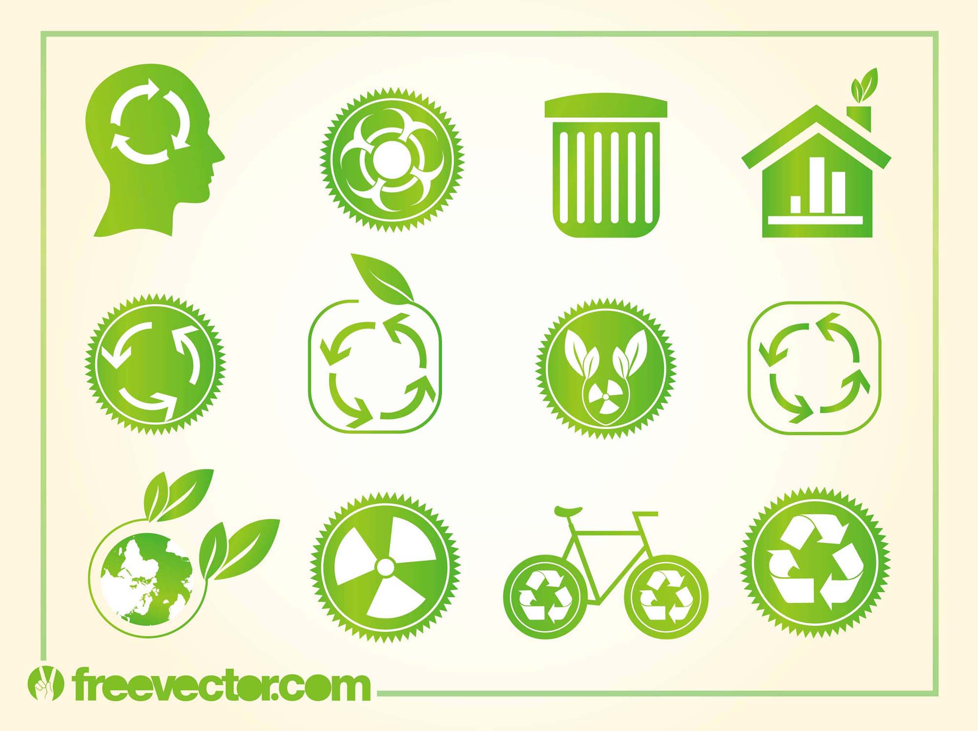 Recycle Logo Vector Art Free