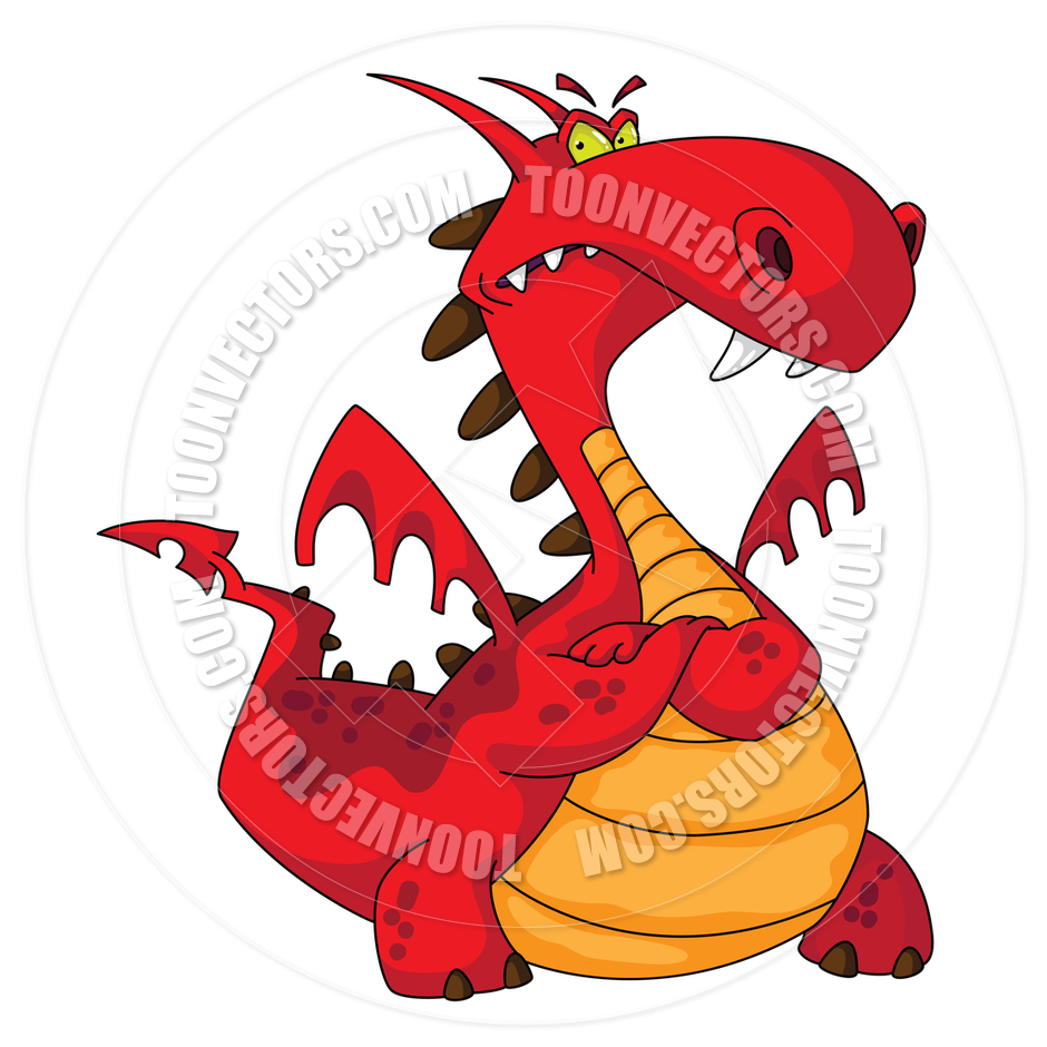 Red Dragon Cartoon