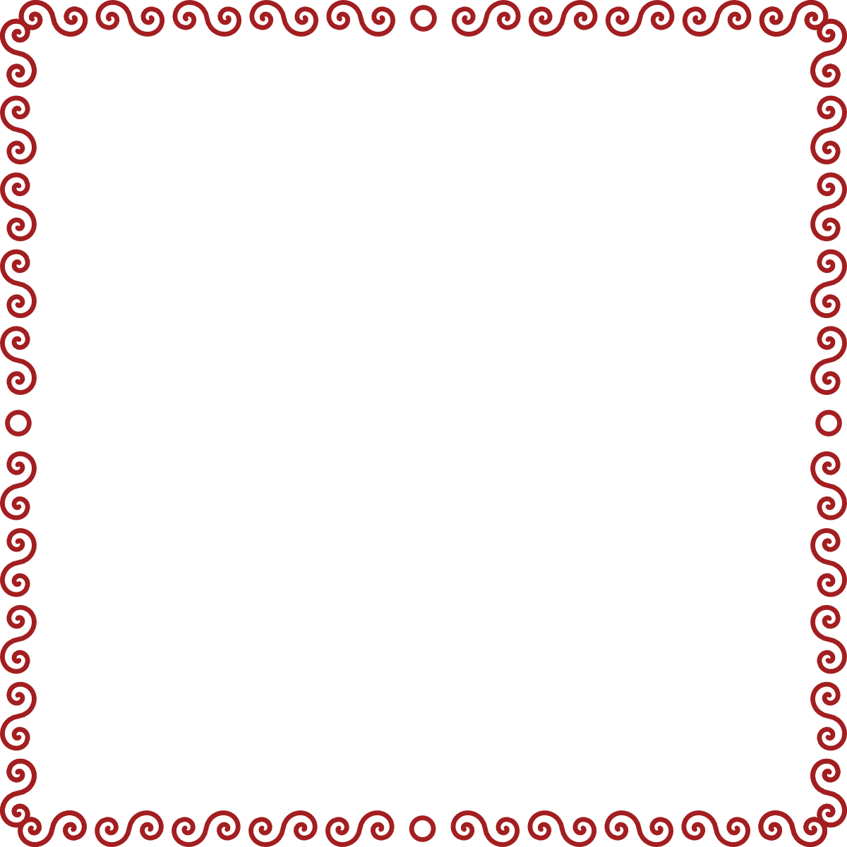 Red Swirl Border