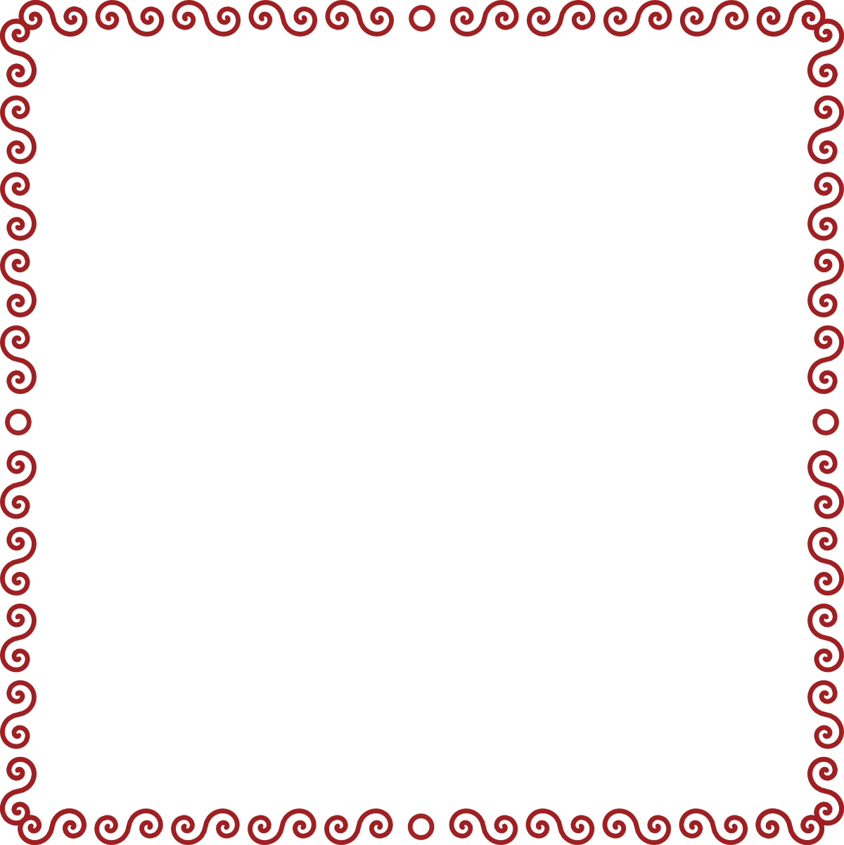 Red Swirl Border