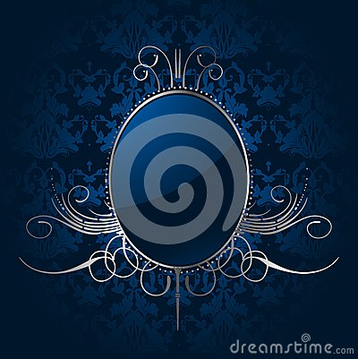 Royal Blue and Silver Background