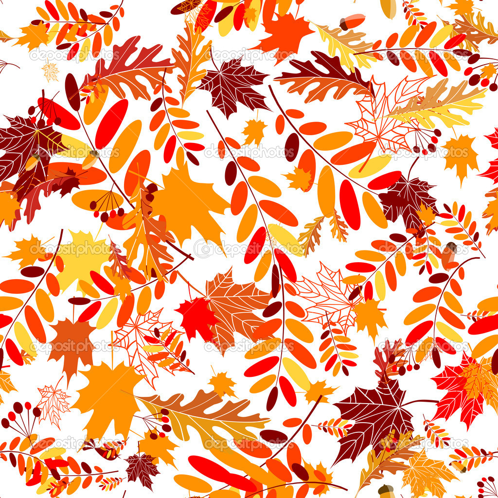 Seamless Autumn Leaves Background Seamless Autumn Leaves Background