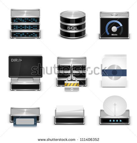 Server Icon Vector