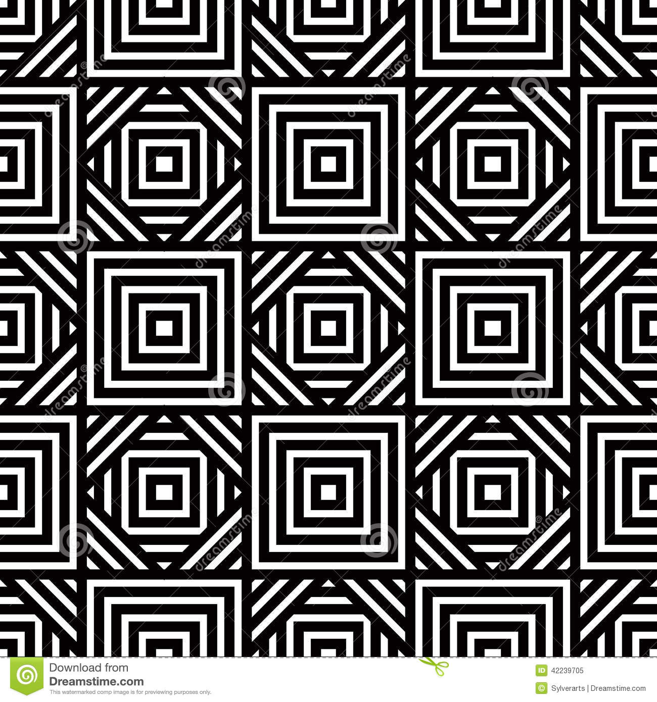 Simple Black and White Geometric Patterns