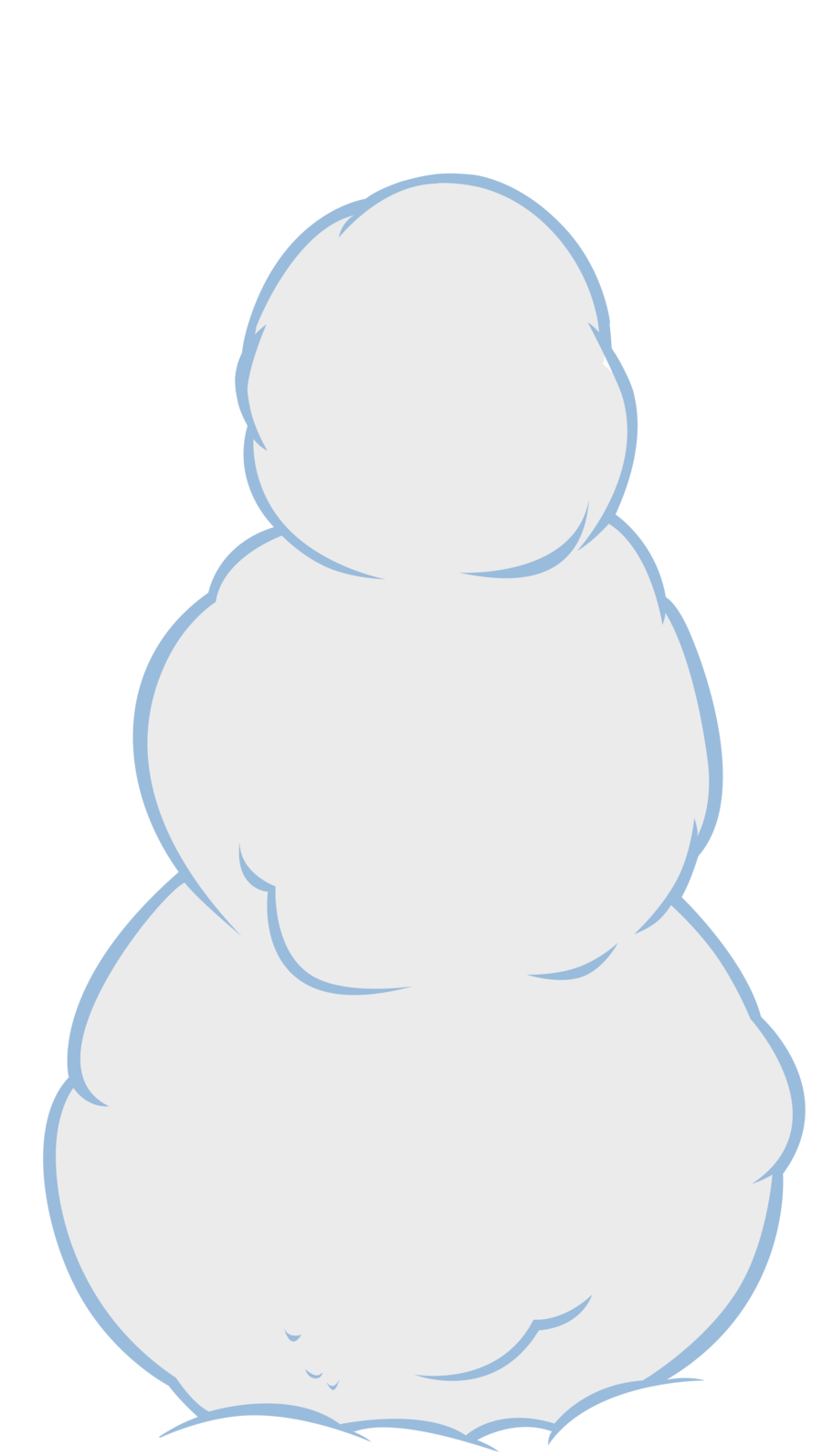 Snowman Face Vector Art