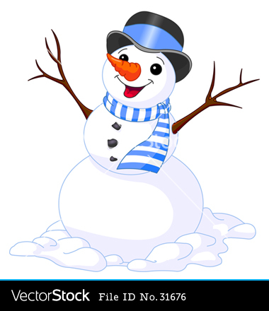 Snowman Face Vector