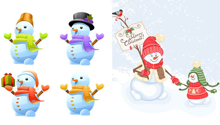 Snowman Vector Graphics