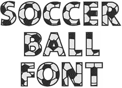 Soccer Ball Font Free