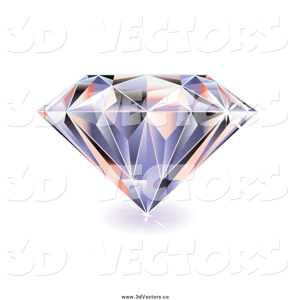 Sparkling Diamond Clip Art Vector