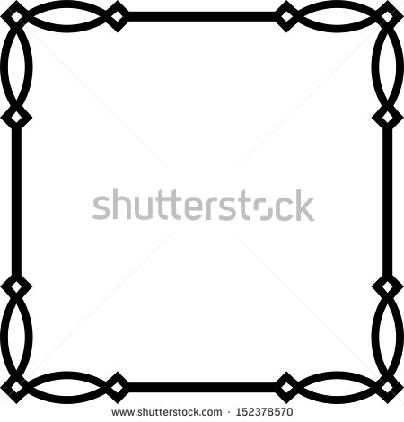 Square Vector Frame and Borders