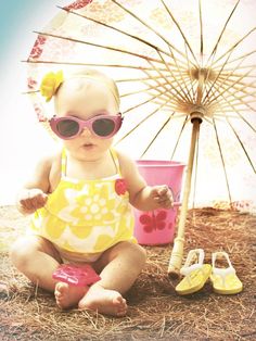 Summer Baby Girl Photography Ideas