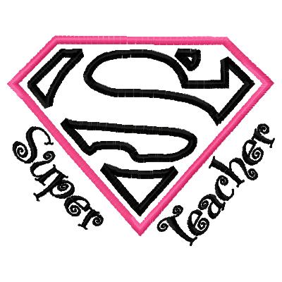 Super Teacher Machine Embroidery Applique Designs