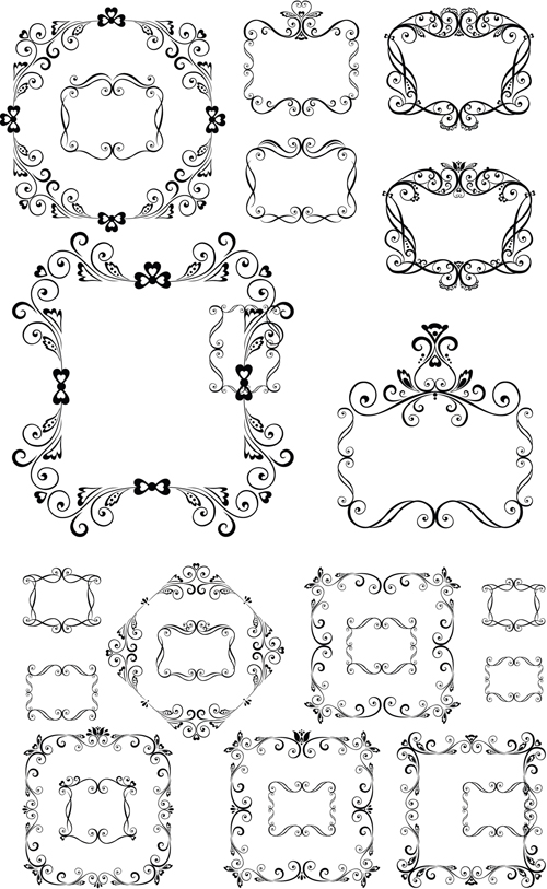 Swirl Border Templates Free