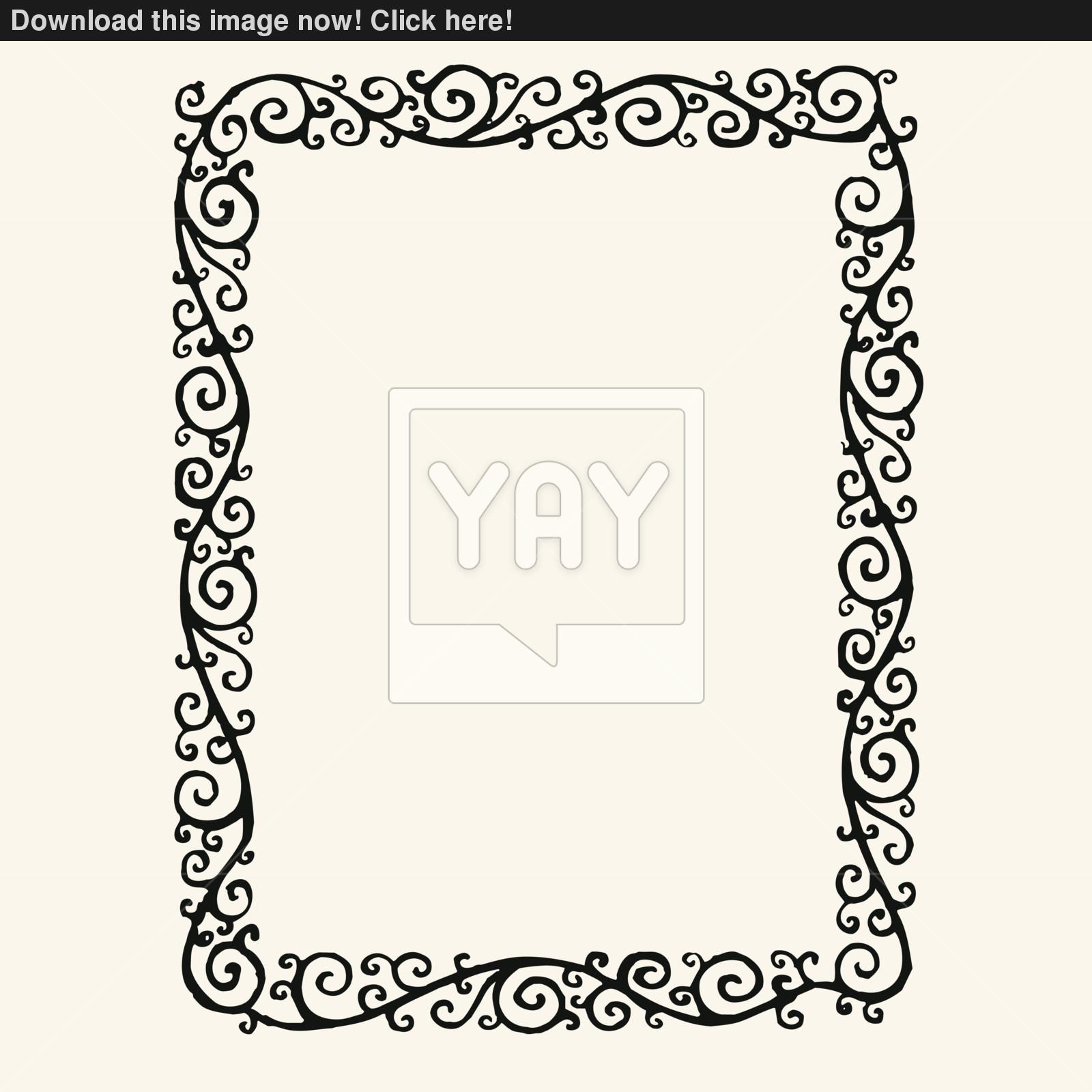 Swirl Vector Borders and Frames