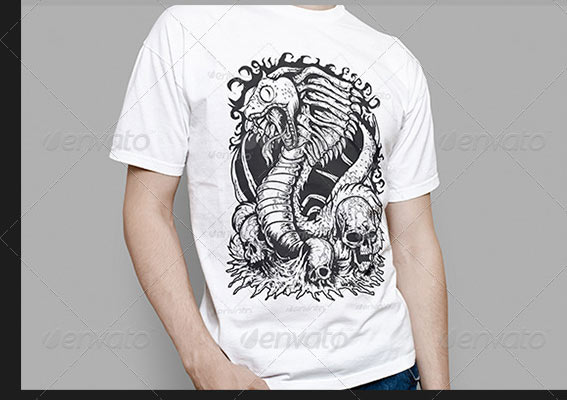 T-Shirt Mock UPS Free T-Shirt Mock UPS Free