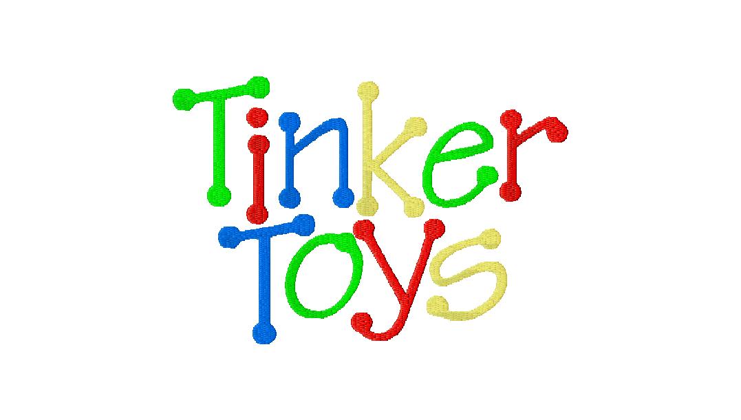 Tinker Toy Embroidery Font
