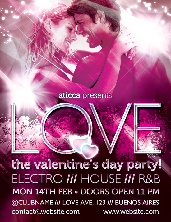 Valentine's Day Flyer Template Free