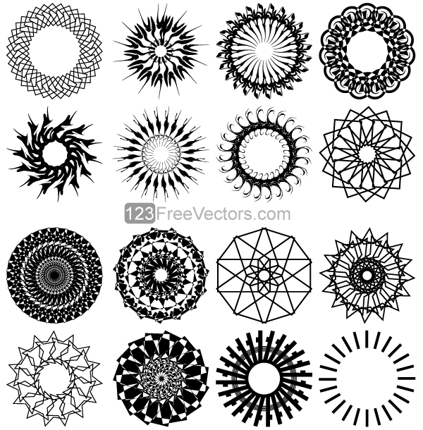Vector Geometric Circle Designs Vector Geometric Circle Designs