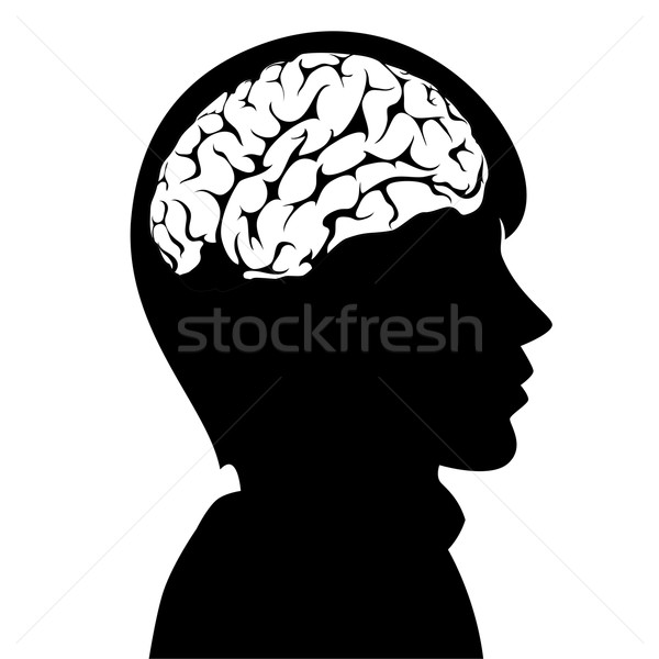 Vector Head with Brain