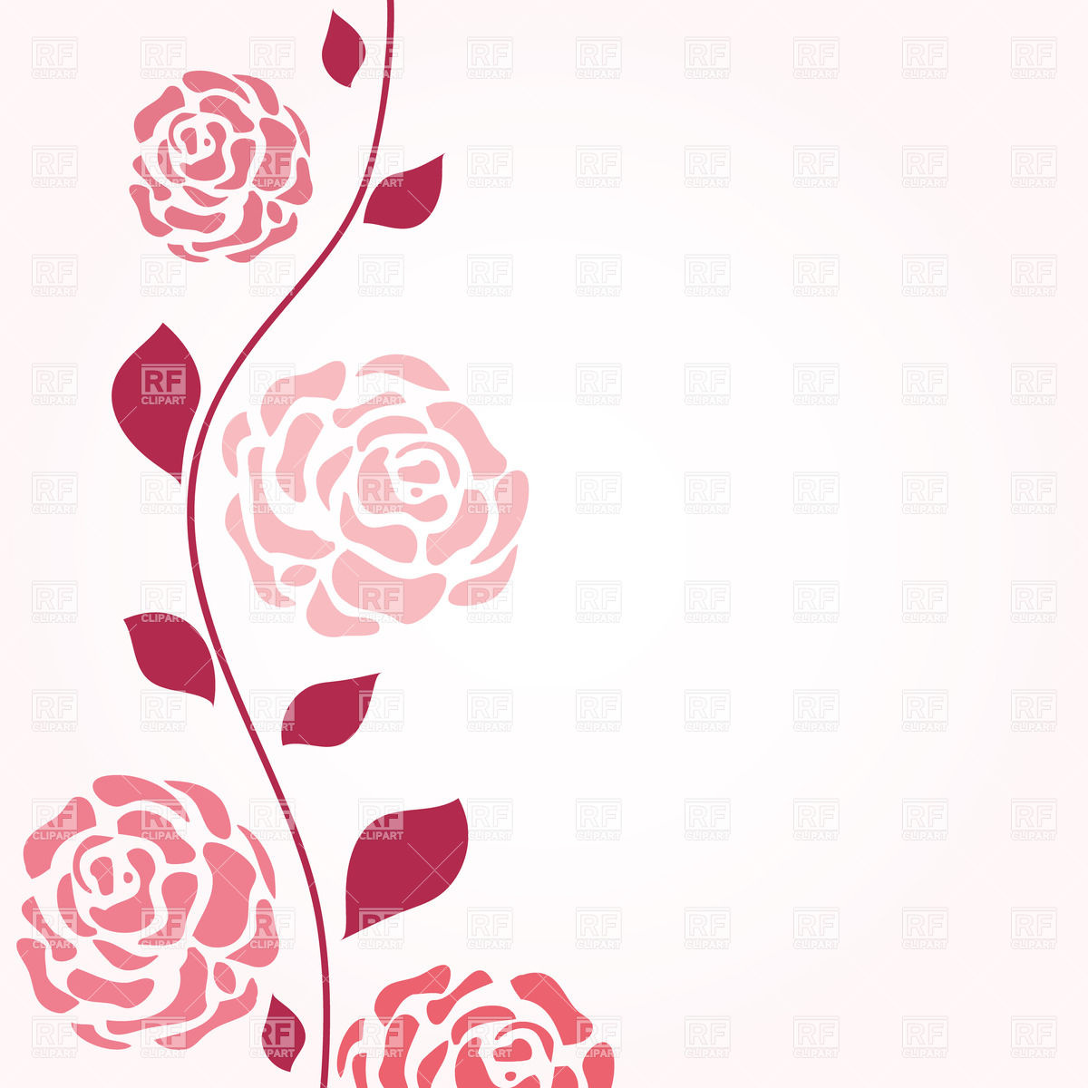 Vector Rose Clip Art Vector Rose Clip Art