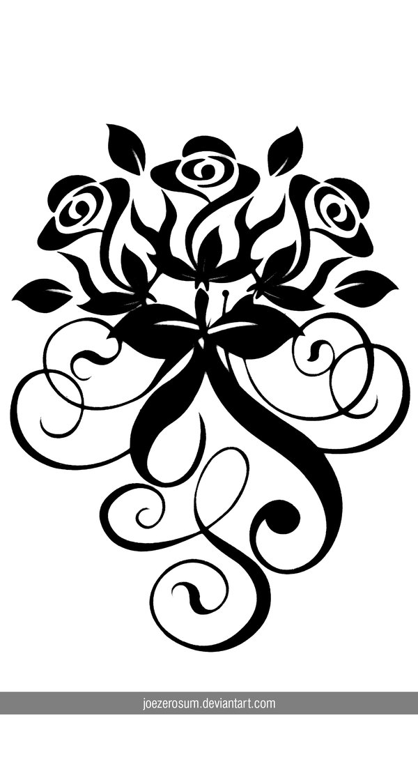 Vector Swirl Rose